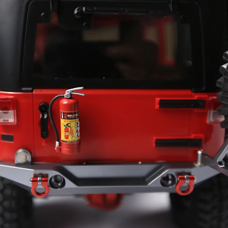 Lot de 6 extincteurs RC pour bouteille d'azote - Mini support de réservoir de carburant - Accessoires de décoration compatibles avec TRX4 Axial SCX10 D90 Tamiya CC01 Redcat Gen7 1/10 RC Crawler