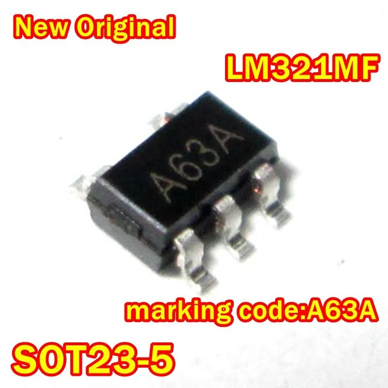 10Pcs to 1000Pcs New Original Lm321Mfx/Nopb Lm321Mfx Lm321Mf Sot23-5 Marking Code:A63A Low Power Single Op Amp