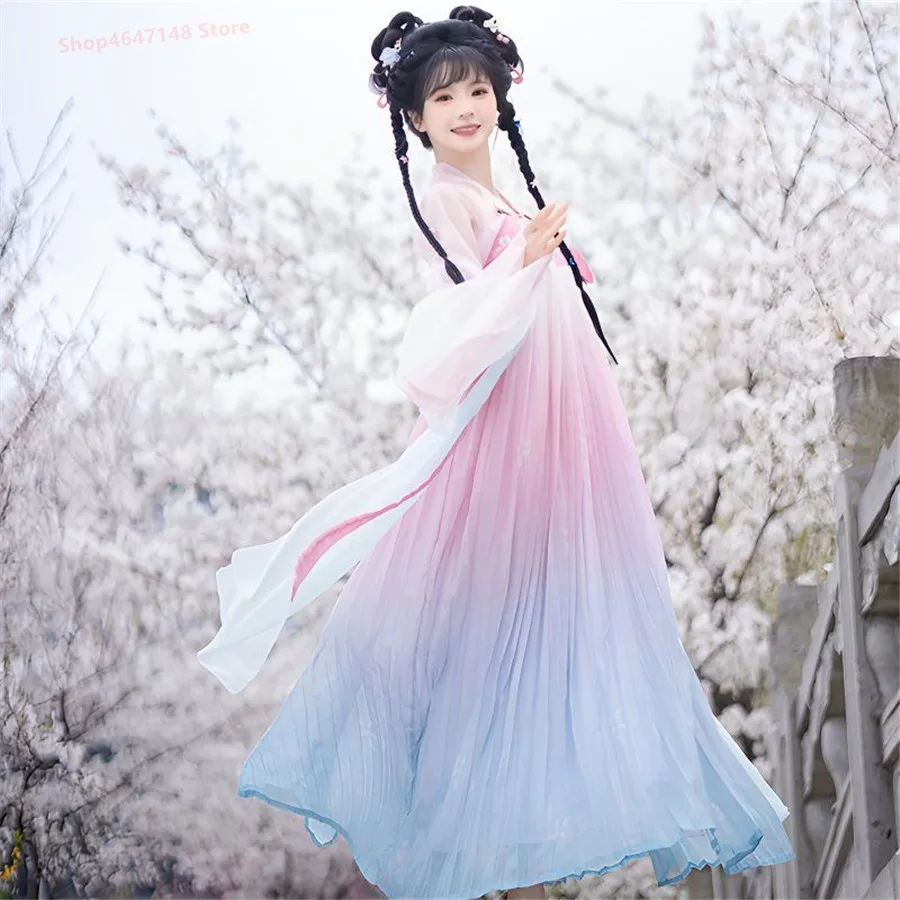 Ancient Chinese Costume Fairy Cosplay Hanfu Dress for Women Vintage Tang Suit Hanfu Noble Princess Costume Folk Dance National