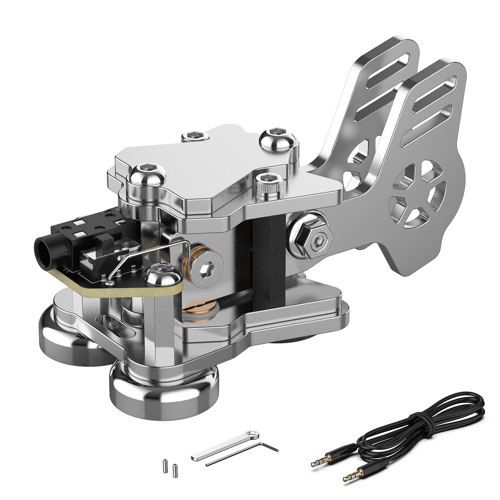 Mini Morse Schlüssel Doppel Paddle Code Keyer In Aluminium Legierung Für Practise Anfänger CW Telegraphen Kurzwellen Radio.