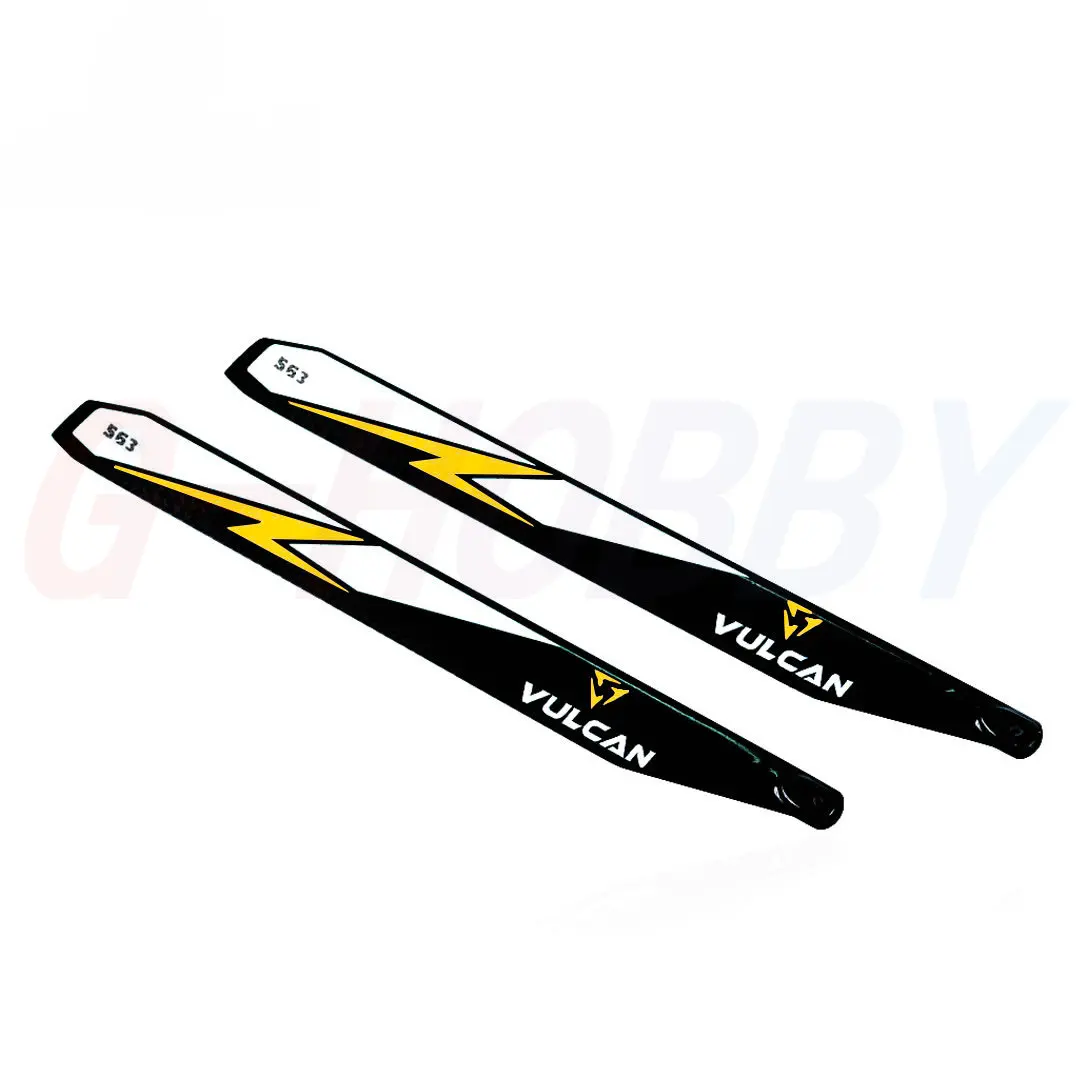 1 คู่ VULCAN 420 มม. 563 มม. 700 มม. 716 มม. คาร์บอนไฟเบอร์ใบมีดโรเตอร์หลักสําหรับเฮลิคอปเตอร์ RC