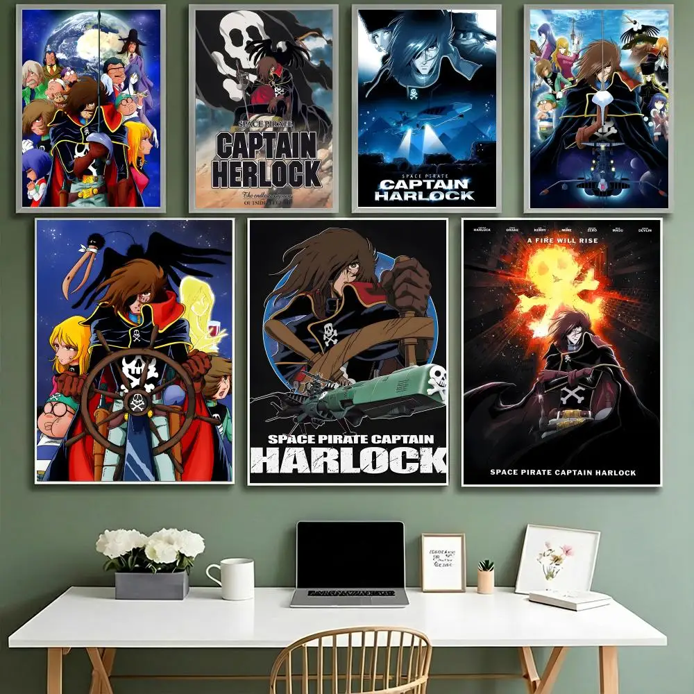 S-Space Pirate Captain Harlock Anime Poster HD Waterproof Hi