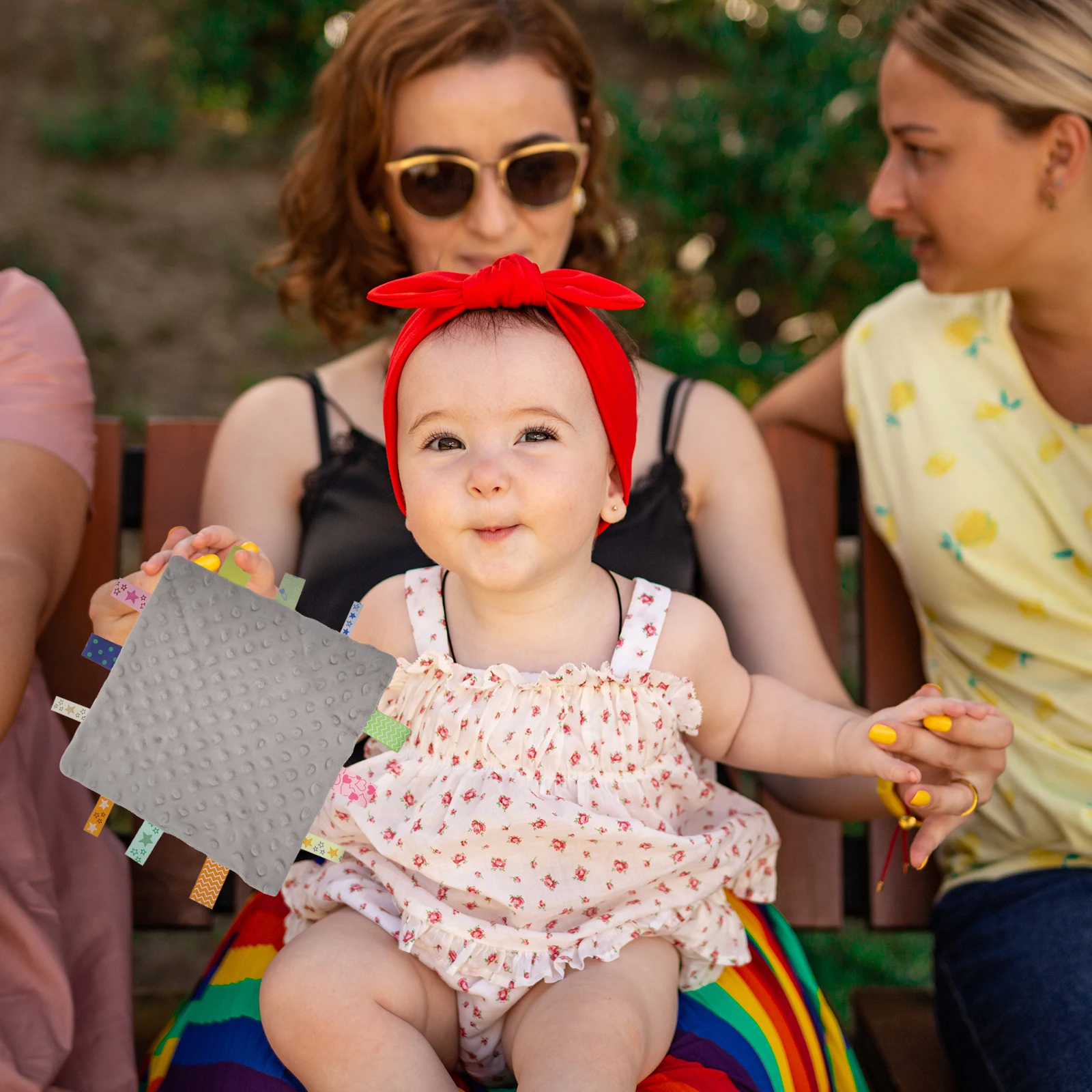 Rustgevende handdoek Baby Pacifying Cartoon Tag Comfort Baby Pasgeboren Veilig Huidvriendelijk Zacht Absorberend Zacht