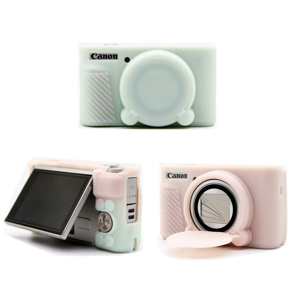 Capa de silicone de borracha para câmera Canon, capa do corpo, Protector Frame Skin, PowerShot, Power Shot, SX730, SX740, Câmera HS
