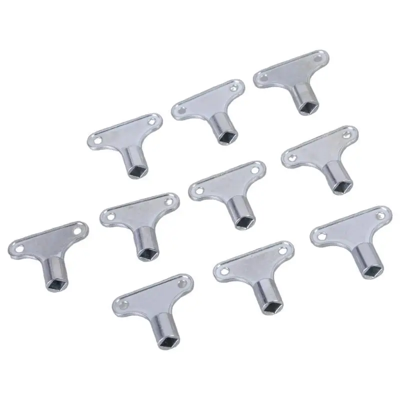 

652F Set of 10 Sturdy Zinc Alloy Radiators Bleed Accessory for Valves Maintenance and Improved Heating Efficiency