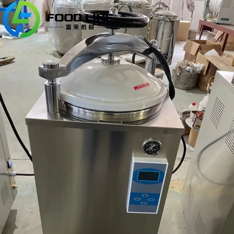 Оптовый высококачественный полуавтоматический паровой стерилизатор с цифровым дисплеем под давлением и вертикальным давлением