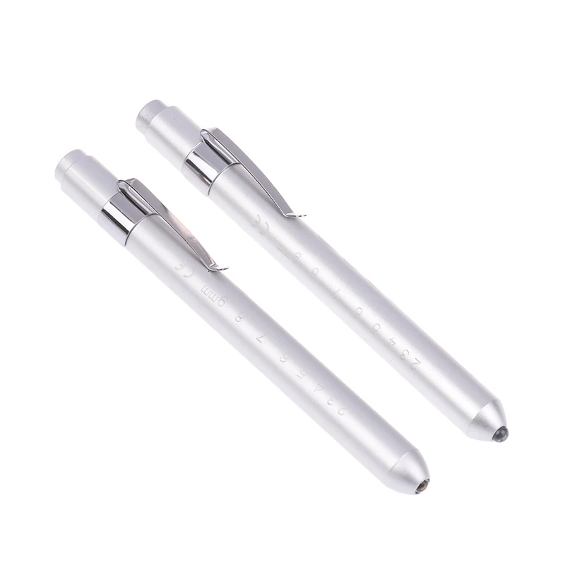 Przenośna Mini Latarka LED do Badania Jamy Ustnej, Latarka do Badania Źrenic, Medyczna Latarka z Miernikiem Źrenic i Linijką