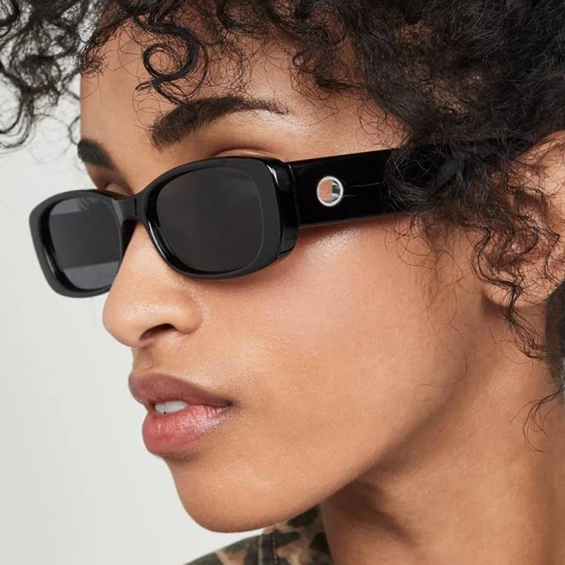 Mode Marke Designer rechteck Frauen Sonnenbrille Retro Luxus Berühmte Für Damen Vintage Neue Shades UV400 Großhandel