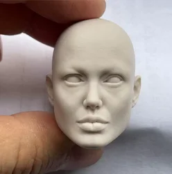 1/6 Scale Famous Women Girl Unpainted Head Model Sculpt for 12''Figures DIY Accessories