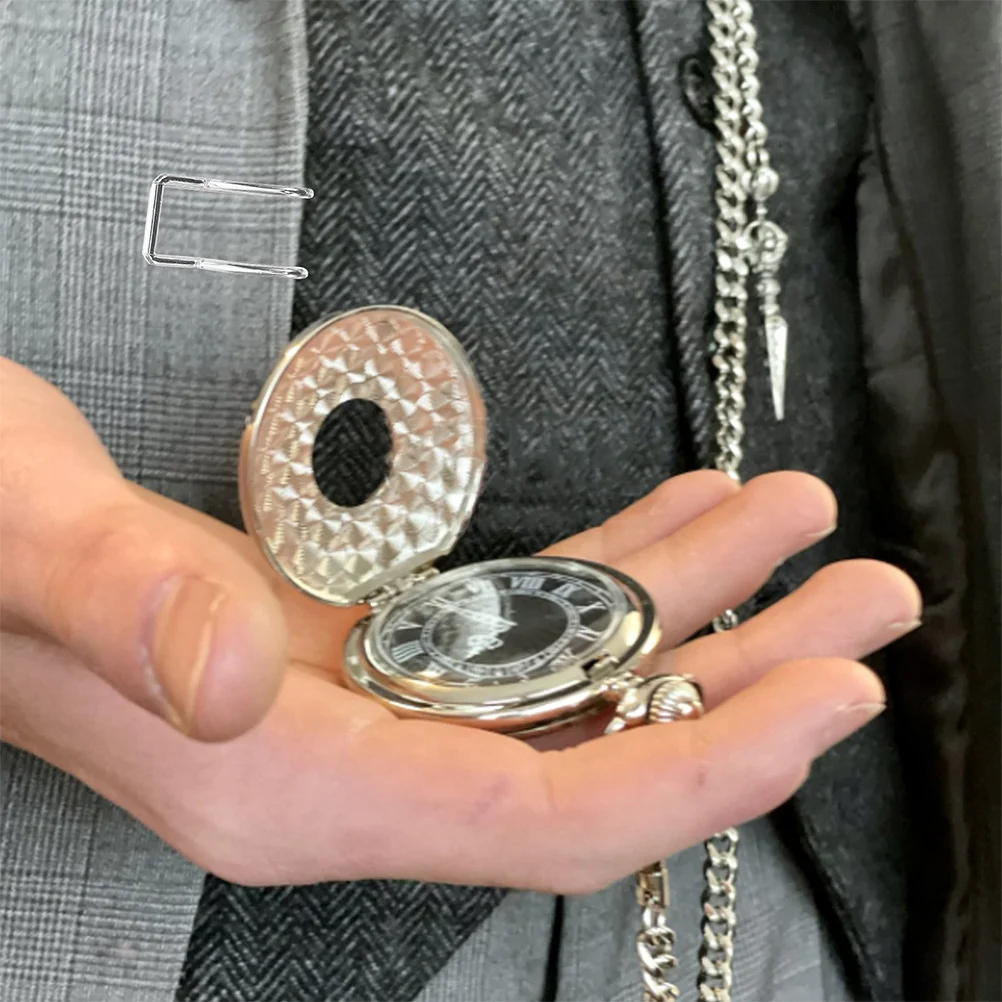 

50Pcs Versatile Pocket Watch Chain Clasp Not Easy to Break Or Deform Ideal for DIY Needs Pocket Watch Chain Clasp