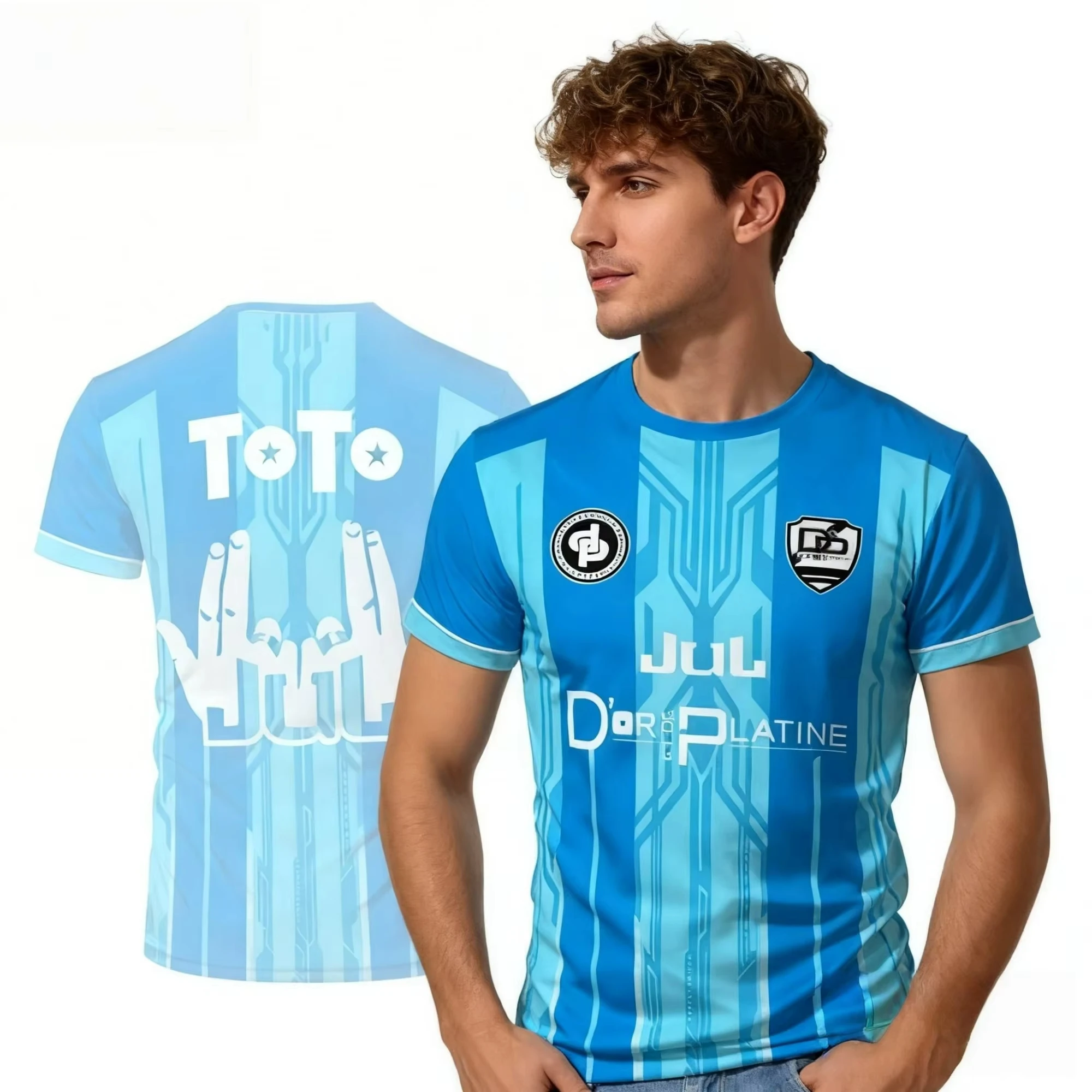 Camiseta JUL Maillot TOTO Et Ninetta para hombre y mujer, camisetas con estampado de cultura rap a la moda, camiseta transpirable de verano para playa para hombre y mujer