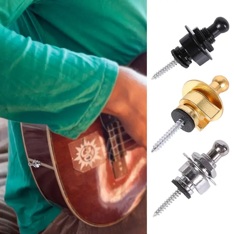 

Guitar Strap Buttons Electric Guitar Strap Buckle Guitar Strap Locks Buttons Acoustic Guitar Tail Pins 2x Electric Guitar Strap