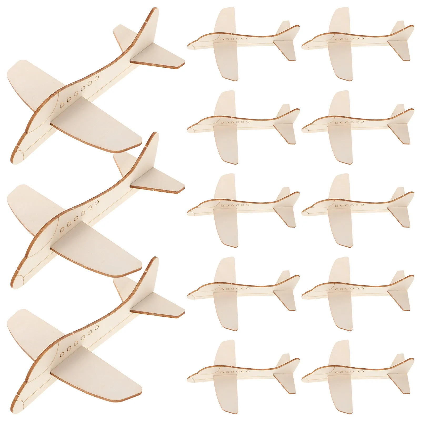 Wooden Airplane DIY Craft Kit for Kids – 20pcs Paintable Mini Planes for Home, Travel & Creative Learning
