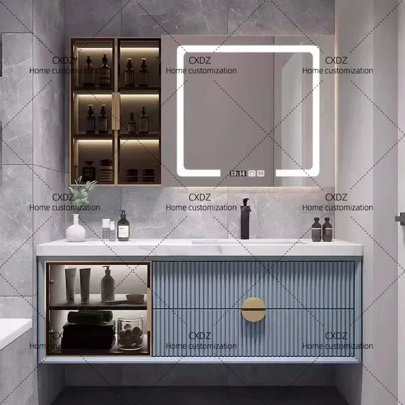 XX Round Toilet Luxury Bathroom Cabinet Modern Classic Washroom Hotel Bathroom Cabinet  Home Furnit