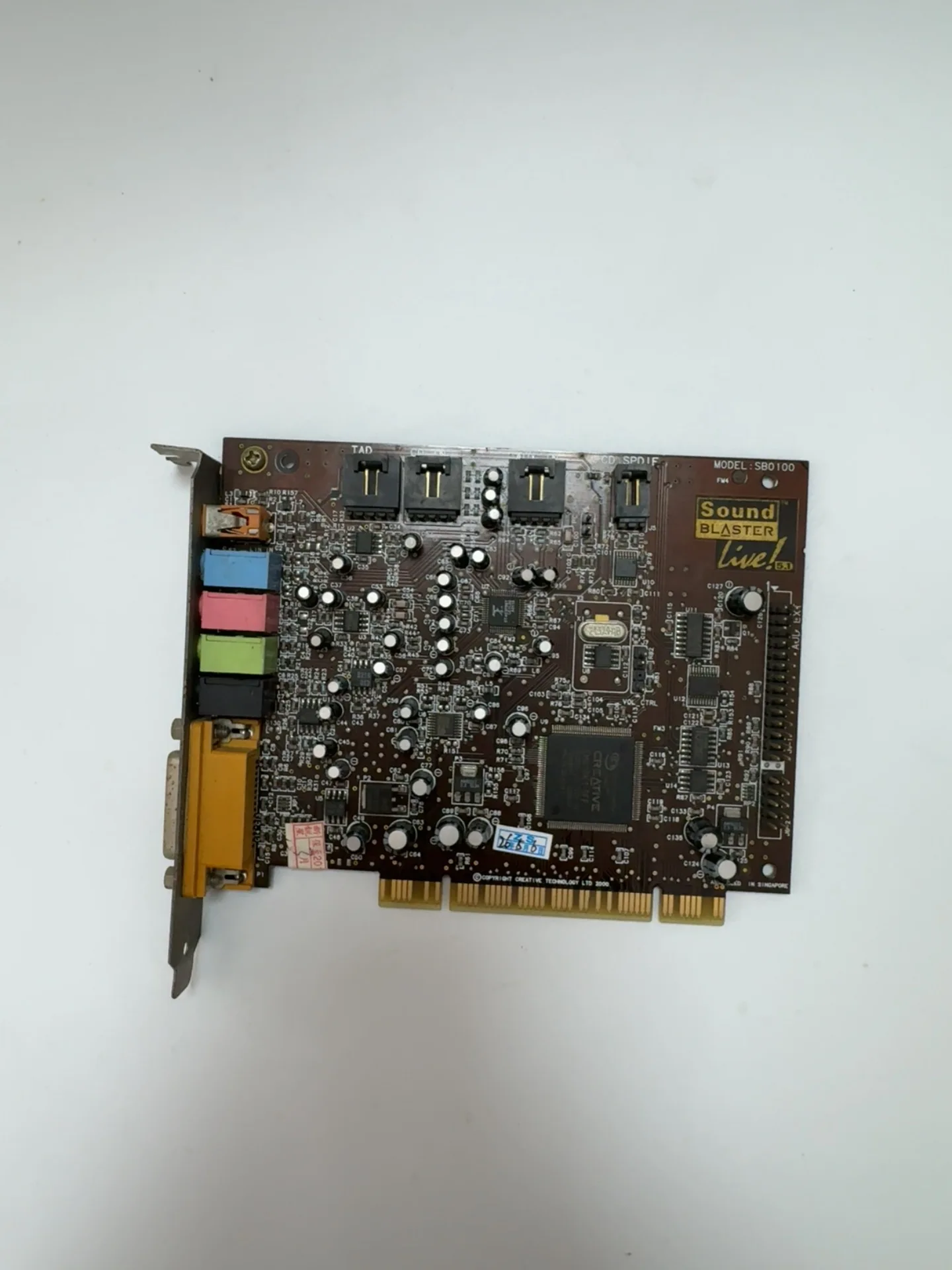 

ONKYO WAVIO SE-80PCI Stereo Hi Fi Sound Card Dual RCA Lotus Head (Line In/Line Out) 48kHz