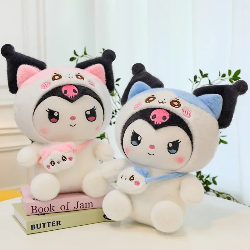 

65Cm Sanrio Plush Toy Kuromi Pillow Soft Stuffed Animal Toys My Melody Strawberry Series Plushies Doll Anime Girl Birthday Gift