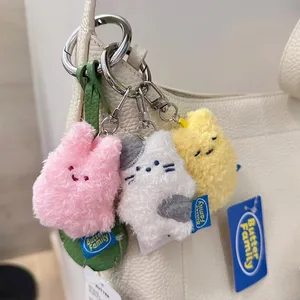 Anime Plush toy Keychain for kids, stuffed animals, soft doll, birthday gifts, rabbit, butter, cut, 7cm 12 Main Sales Coelho Plucia - №10