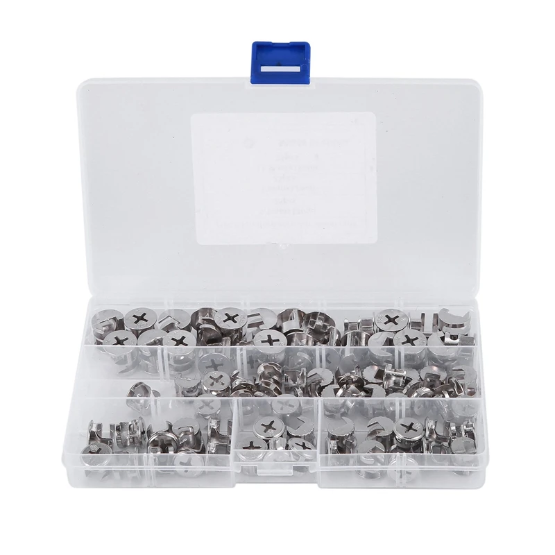 75 Pcs Furniture Connecting Cam Lock Fittings, Furniture Connecting Fastener Cabinet Connectors Hardware Bolts