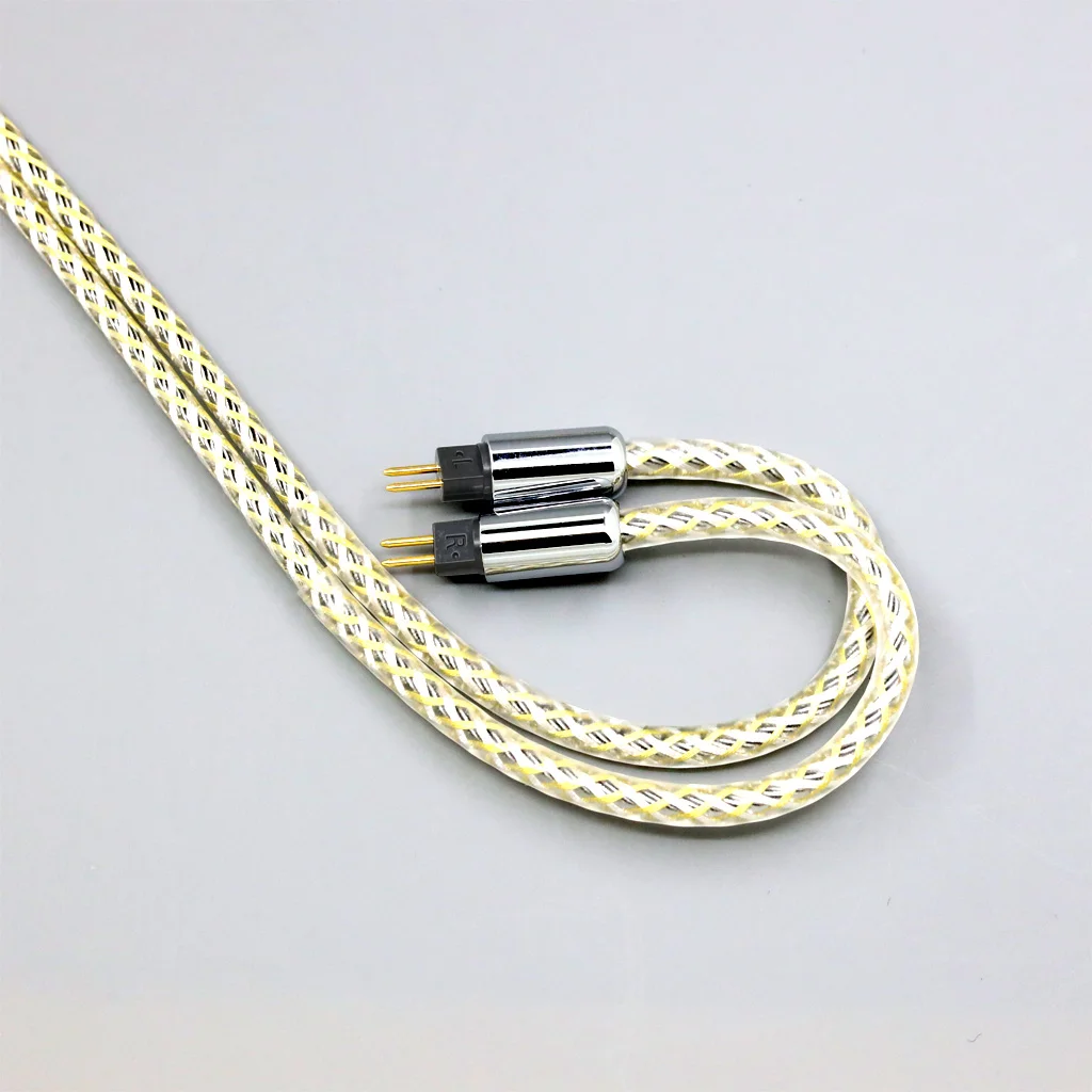 Kabel Earphone OCC Perak Pelindung Litz Tipe 23AWG untuk TANCHJIM ASAL Oksigen 4U OLA Diperpanjang Diperpanjang 0.78Mm Pin 8945