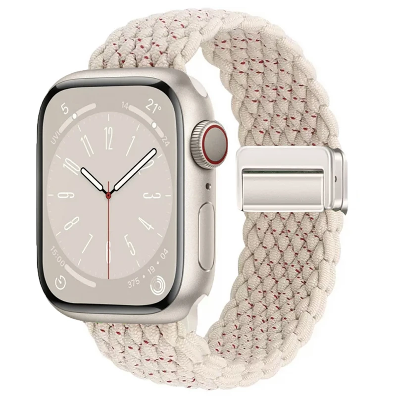 Nylon-Geflochtenes Magnetarmband für Apple Watch 49mm 45mm 44mm 42mm 41mm 40mm Armband für iWatch Ultra 2 Series 12 11 10 9 8 7 6 SE