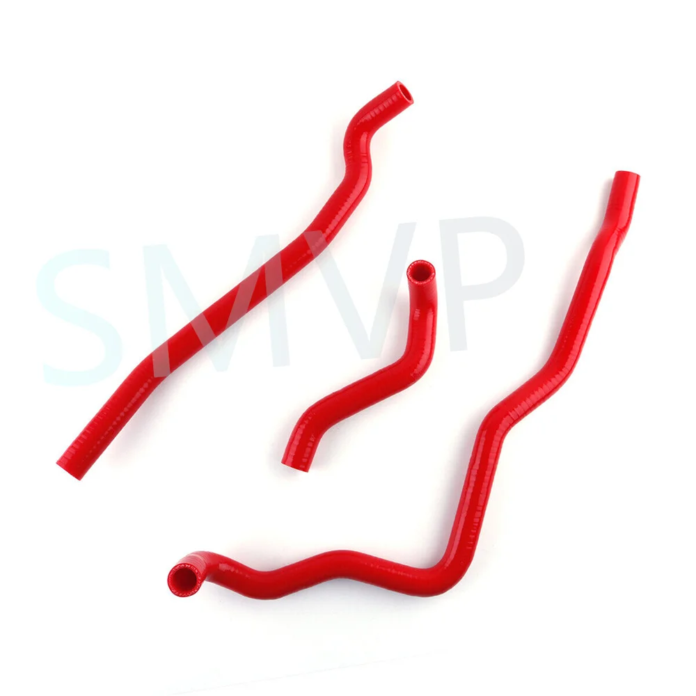 ATV Silicone Radiator Coolant Hose For 2003-2007 Suzuki Vinson 500 LT-F500F 3PCS 2004 2005 2006 Upper and Lower