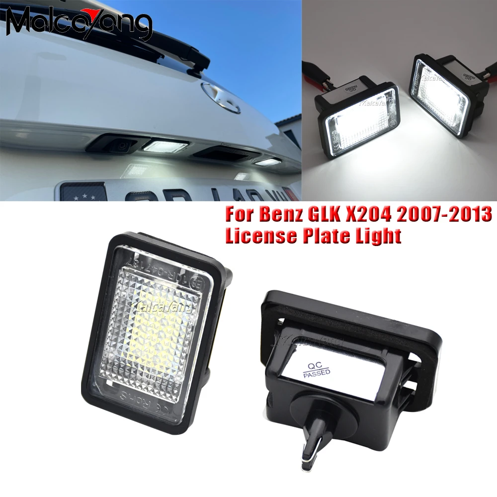 2x LED Plaque Immatriculation Mercedes GLK X204 - Canbus Sans Erreur Blanc 6000K
