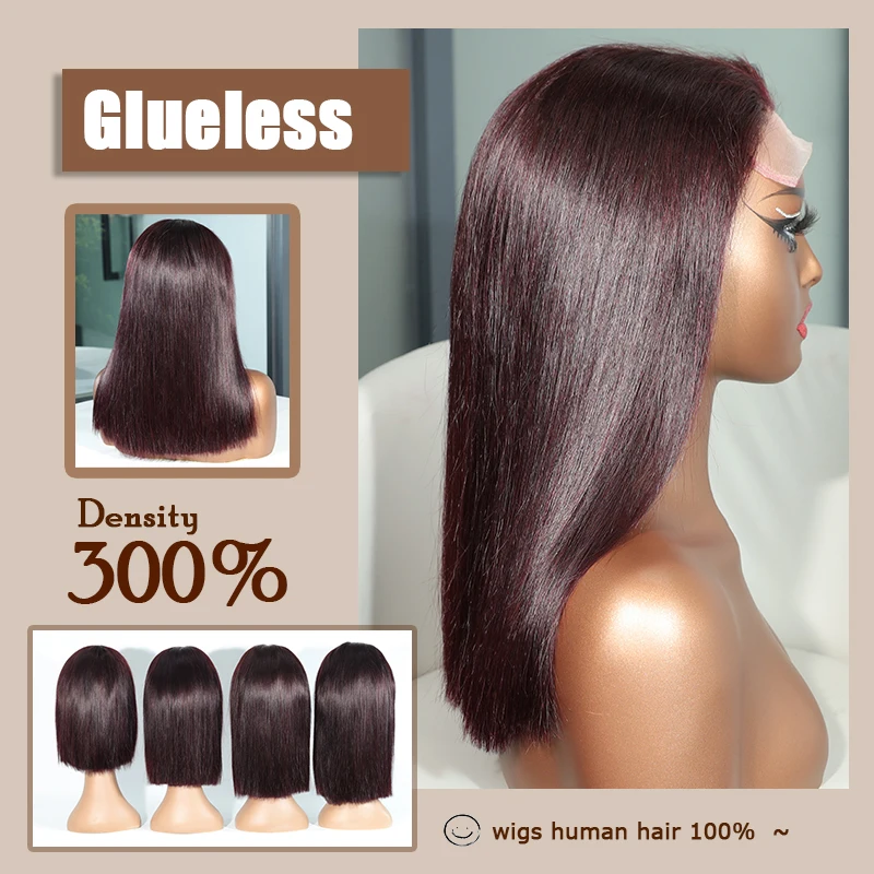 

5x5 бесклеевых кружевных париков 300 250 Плотность # J99 бесклеевой парик, человеческие волосы, готовые к ношению, парики, предварительно выщипанный парик, 13x6, необработанные вьетнамские волосы