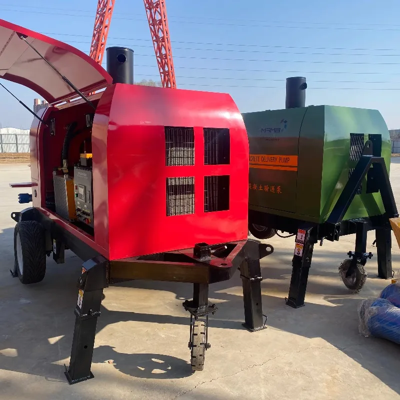 YG Customized Diesel Cement Mortar Spray Pump Stationary Concrete Pump Mobile Mini Mortar Concrete Pump Construction Machinery