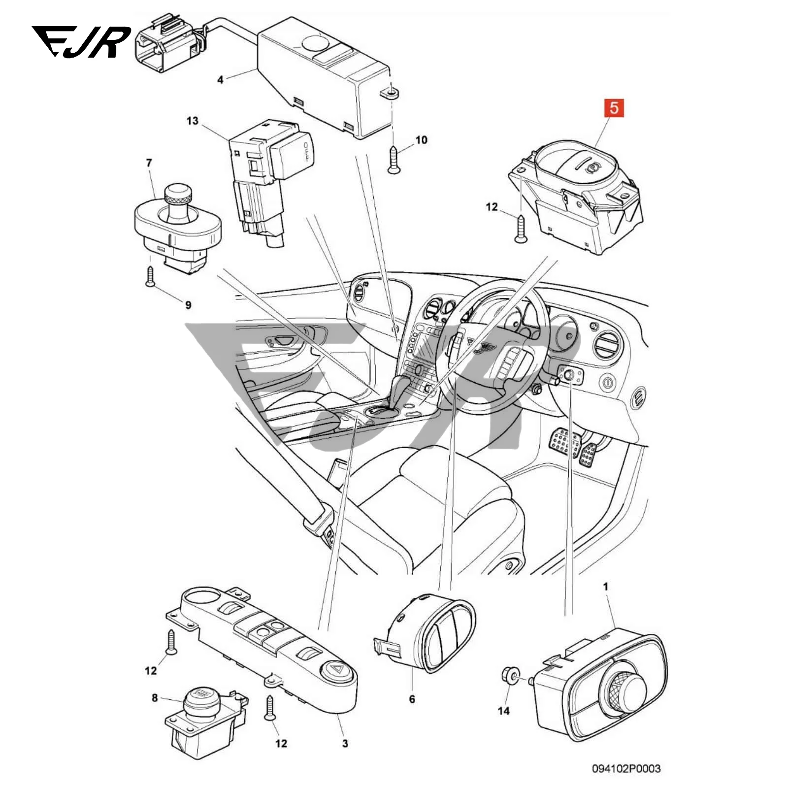 3W0927225 For Bentley Continental Gt Gtc Flying Spur Electronic Parking Brake Switch 3W0927225A 3W0927225B 3W0927225C