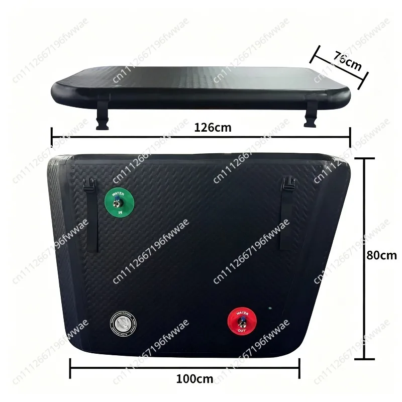 Portable Ice Bath and Fitness Tub with Inflatable Brushed Design for Athlete Training and Cooling Recovery Use