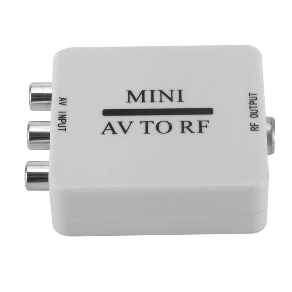 Portable AV To RF Mini HD Video Converter Adapter Box RF Amplifier TV Switcher AV RCA CVBS to VGA Video HDTV Adapter Box