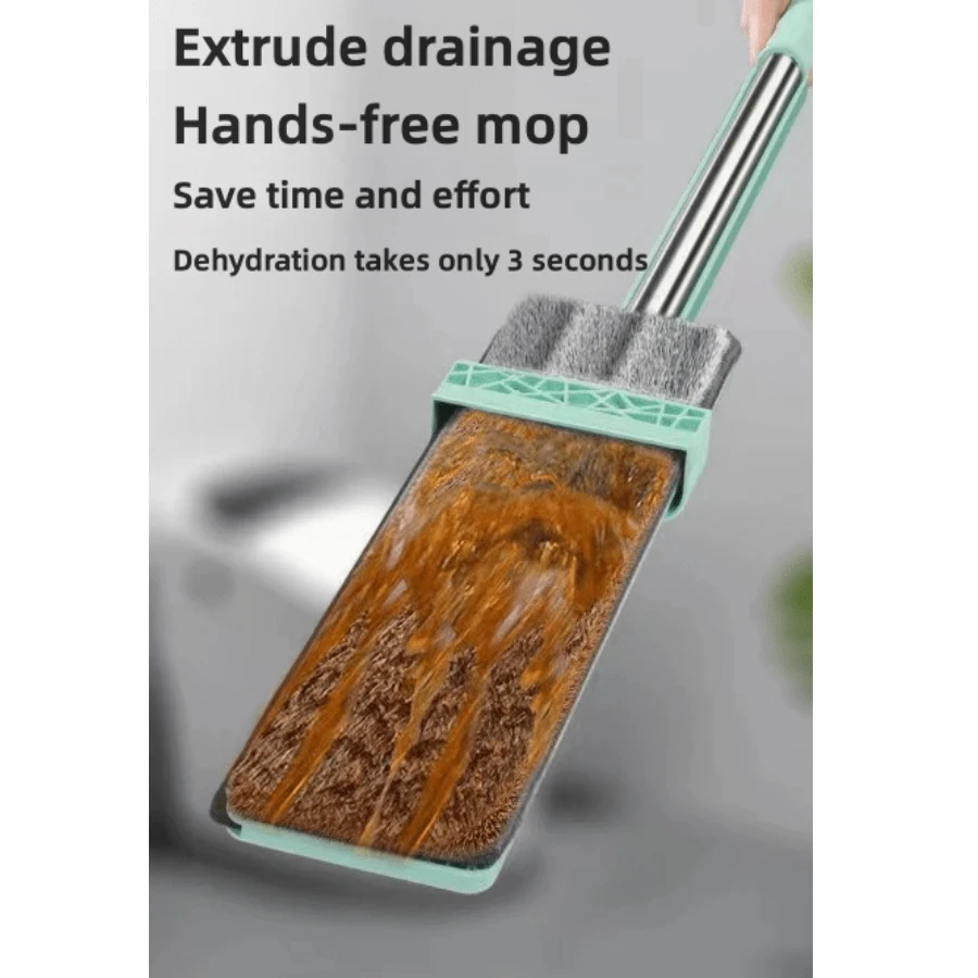 Practical Hand-free Flat-panel Scraping Mop Lazy Mop Rotating Vibrato New Mop Pads Lazy Mop Practical Household Cleaner Tools