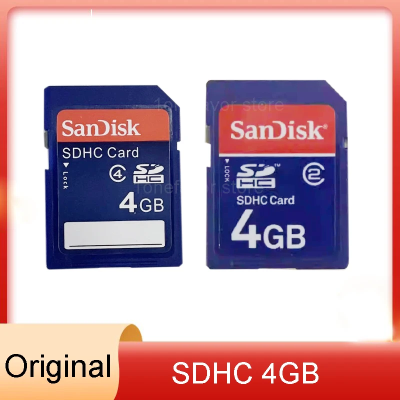 بطاقة ذاكرة SanDisk SD 4G c4 c2 الأصلية لكاميرا Canon Nikon CCD الرقمية بطاقة ذاكرة SDHC CNC