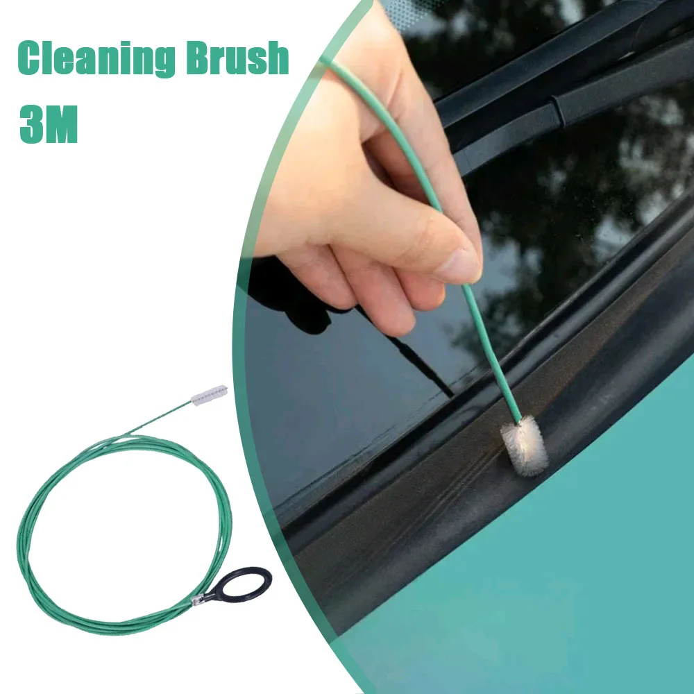 

1pc 3m Car Sunroof Long Hoses Detailing Cleaning Tool Auto Drain Dredge Cleaning Scrub Brush Spiral Skylight Drain Pipe Brush