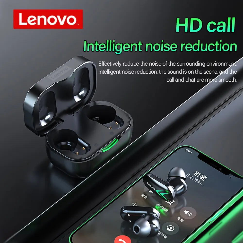 Grande Tela Digital Display XT82 Lenovo Thinkplus Bluetooth Fone de Ouvido para Binaural Sem Fio TWS5.1 Esportes