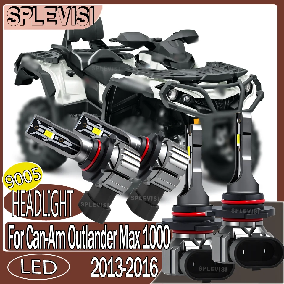 

LED 7500LM/Bulb 9005/HB3 Night Safety Simple Installation motorcycle Headlight For Can-Am Outlander Max 1000 2013 2014 2015 2016