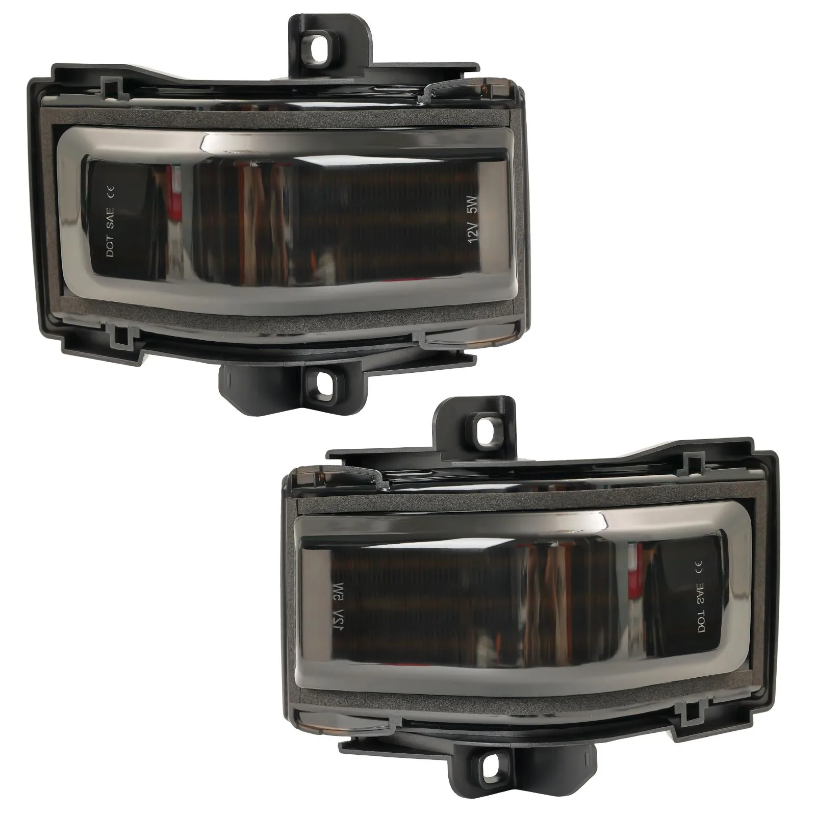 2x Side Mirror Marker Running Turn Signal Light for Ford F150 F250 F350 F450 F550 Super Duty 2017-2023 Sequential Switchback Tow