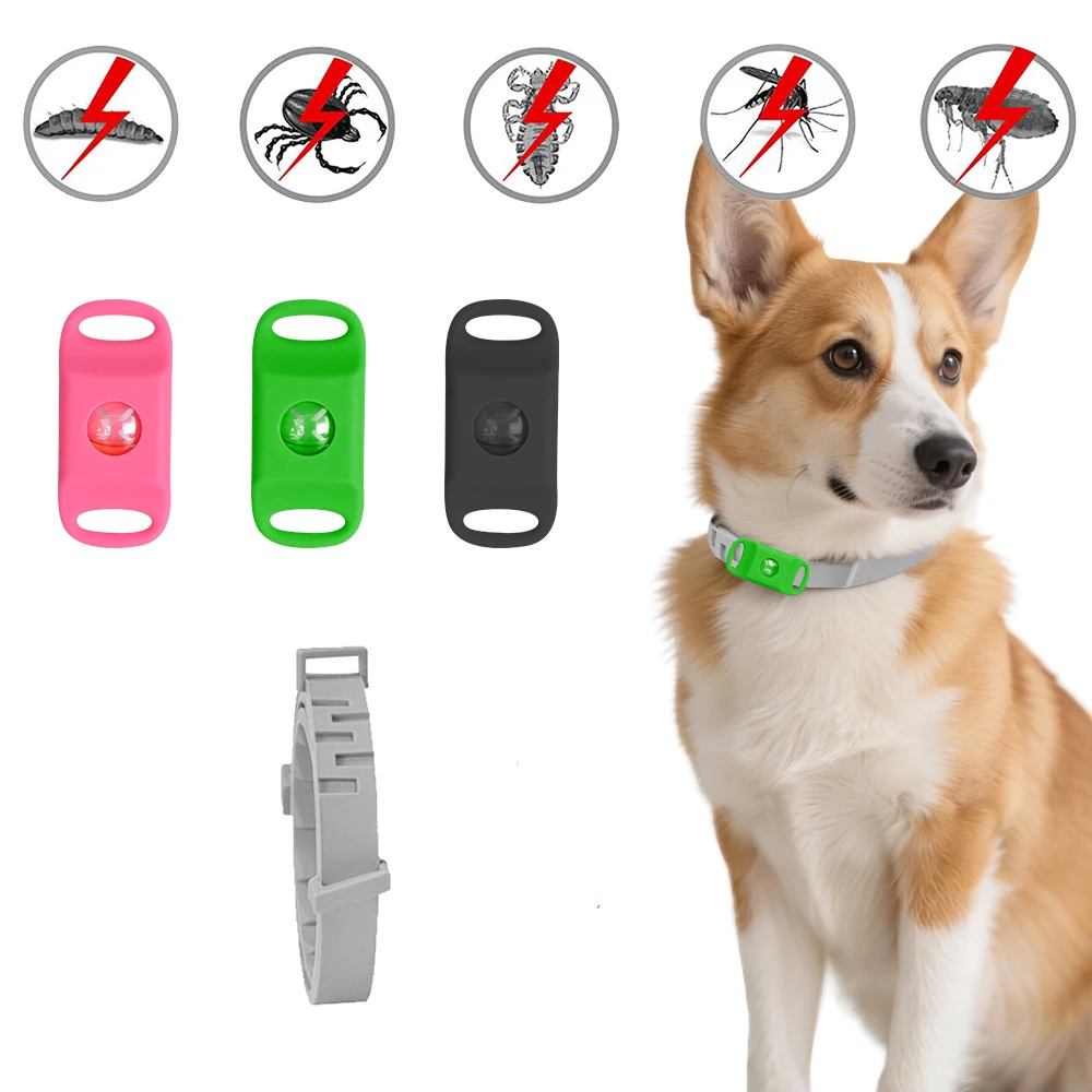 Wearable Essential Oil Tag for Pets, Natural Flea & Tick Repellent Pendant, Clip-on Dog Cat Collar for Continuous Protection