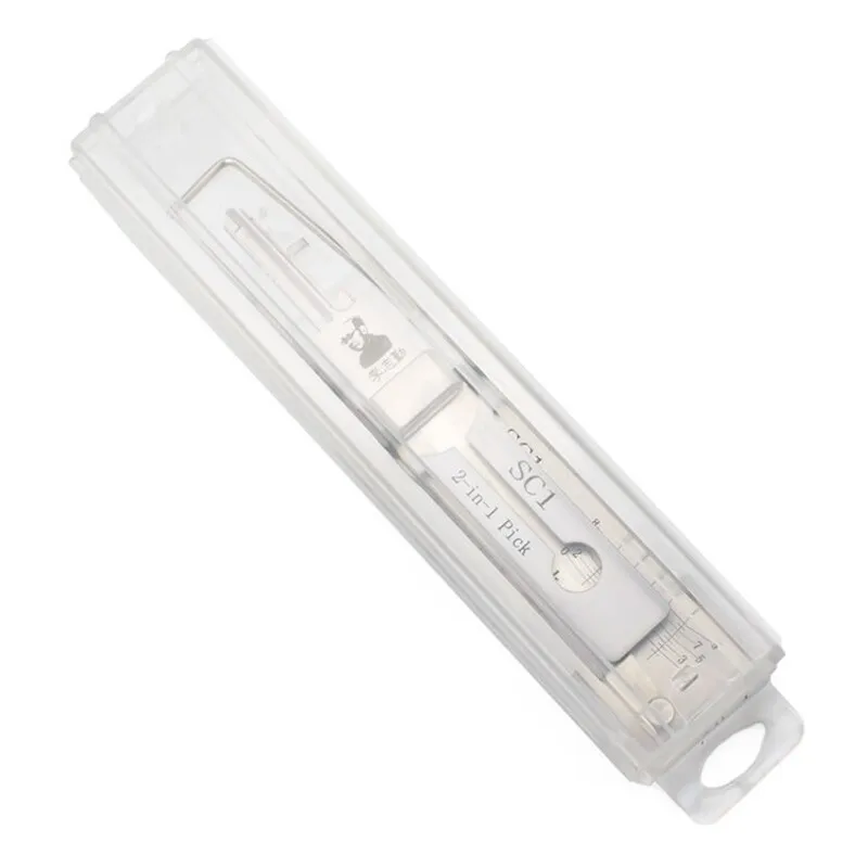 Lishi SC1 2-in-1 Schlosserwerkzeug Lockpick & Decoder Flachfräsen für Schlage Haustür-Zivilschlösser – Detail 5