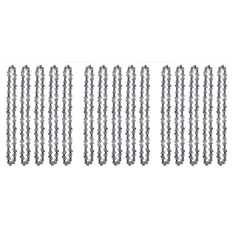 ABUH-15Pcs Mini Chainsaw Chain For 6 Inch Chainsaw Chain Guide Saw Chain Replacement Portable Saw Chain