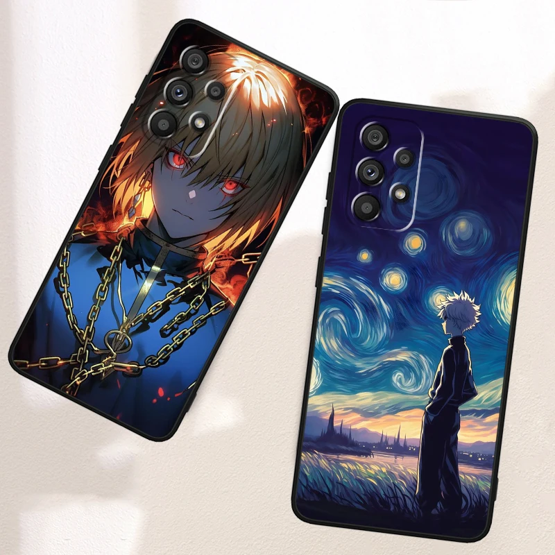 Anime Cool H-Hunter X Hunter For Samsung Note 20 10 Ultra Plus A31 A14 A12 A70 A34 A25 A04 A05 A15 A24 5G Black Back Phone Case