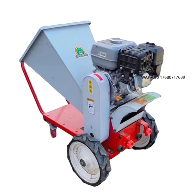 Mobile Trituradora De Ramas De Arbol Tree Leaves Crusher Shredding Machine Wood Branch Chopper for Farm