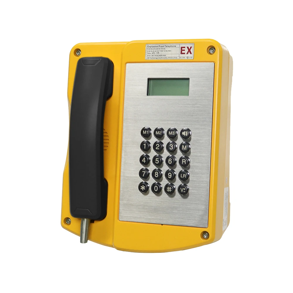 

IECEx Certified Corded Telephone LCD Display Waterproof Marine Explosion Proof for Offshore Drilling Platform Phone for Use Rig