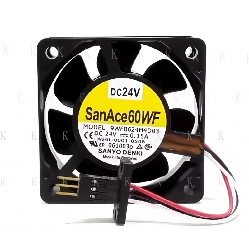 

C ДЛЯ SANYO DENKI A90L-0001-0508 9WF0624H4D03 Fanuc Вентилятор охлаждения сервопривода 0,15 А 3 контакта/B2