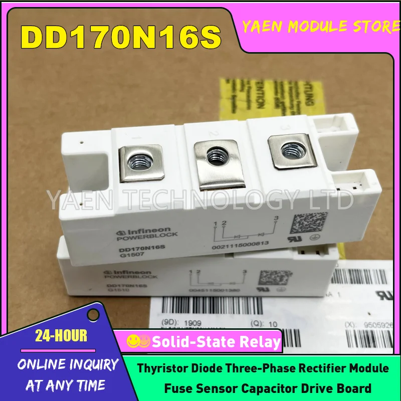 

DD170N16S DD180N16S ND171N14K ND171N12K DD230S26K ND89N16K ND89N12K ND260N12K NEW ORIGINAL POWER IGBT MODULE IN STOCK