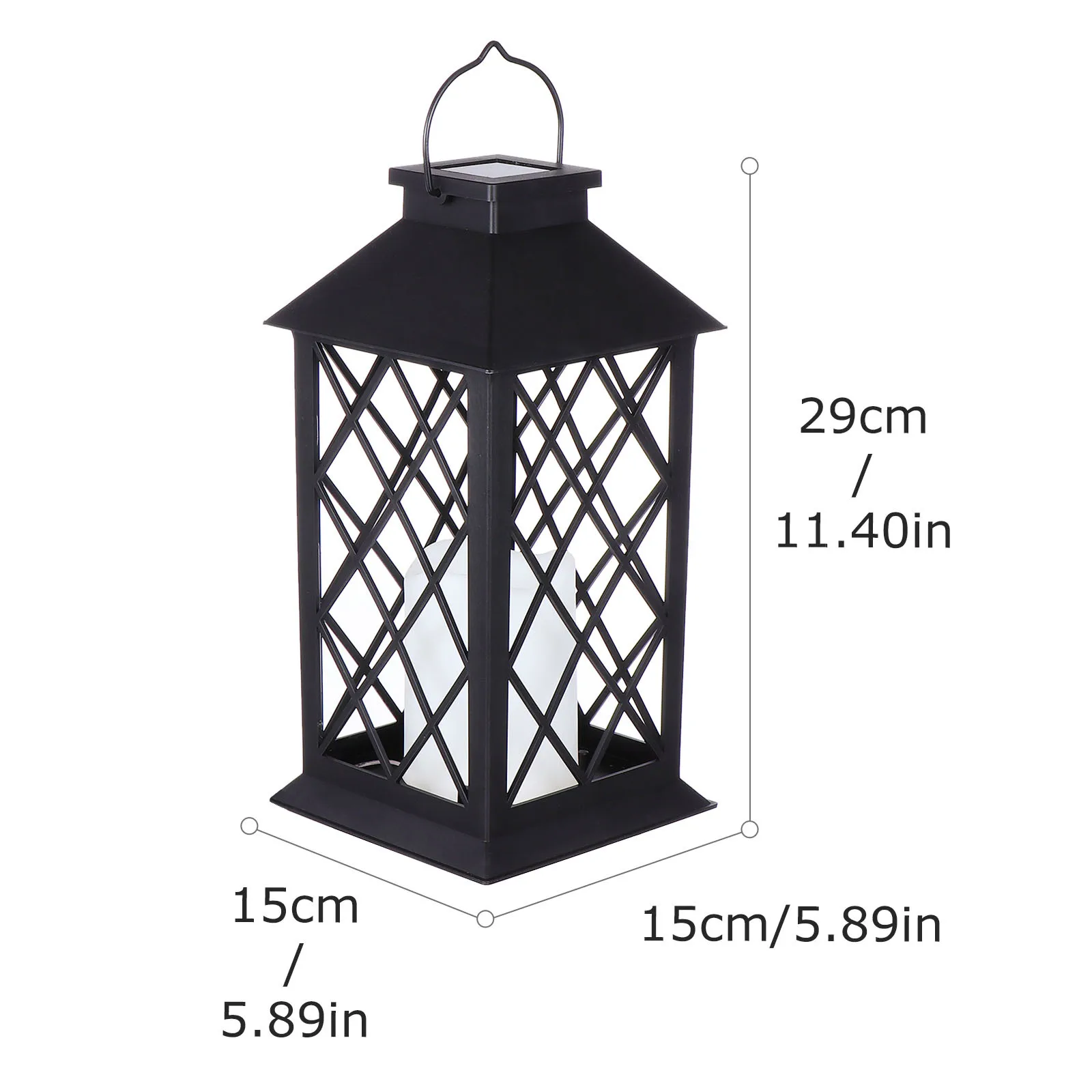 Linterna Solar de viento, diseño clásico exquisito, linterna Solar para exteriores, para Patio, pasillo, lámpara de pared sin llama, 1 Uds.