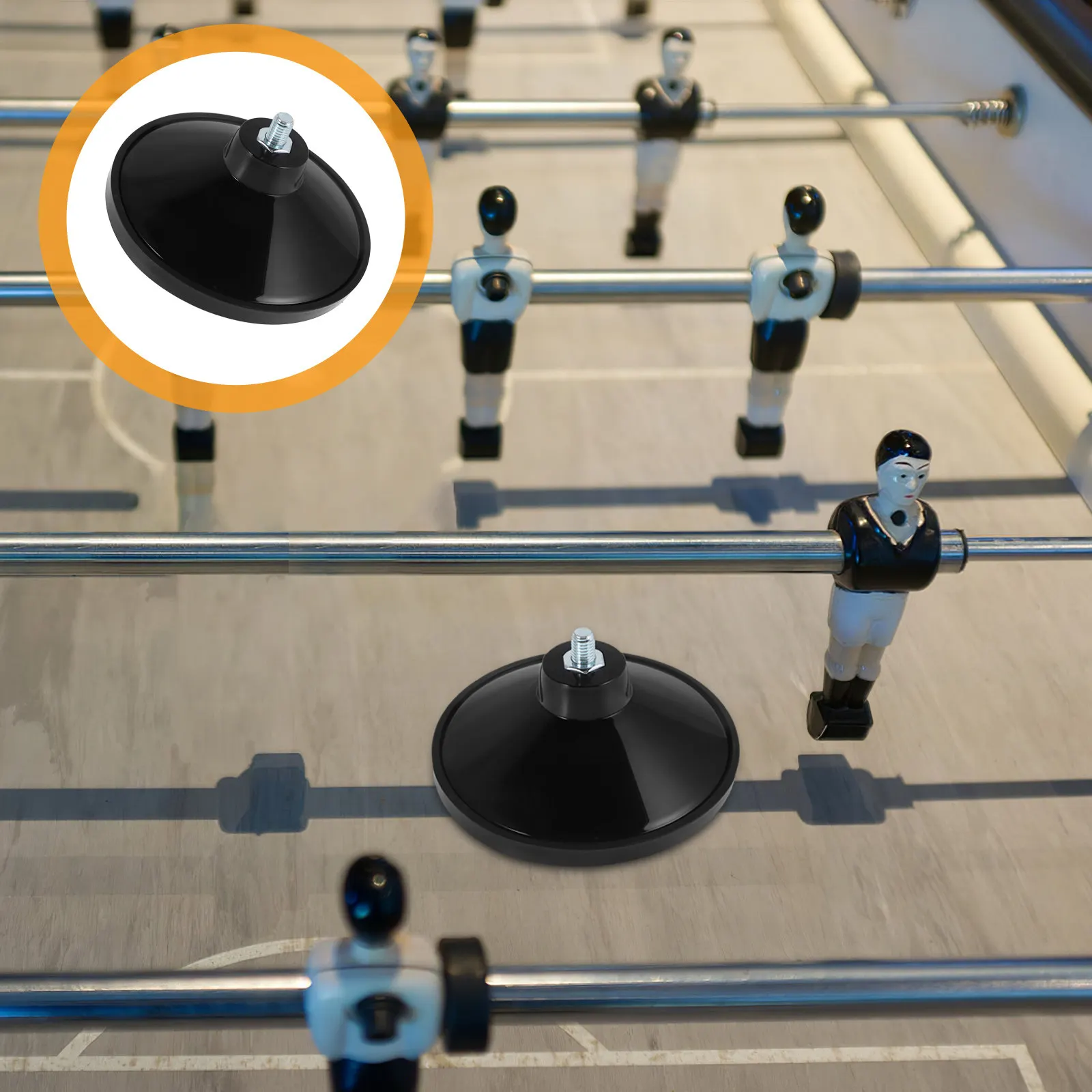 

Foosball Machine Leg Protectors Adjustable Leveling Foot Pads Rubber Metal Construction Floor Protection Easy Install Table Leg