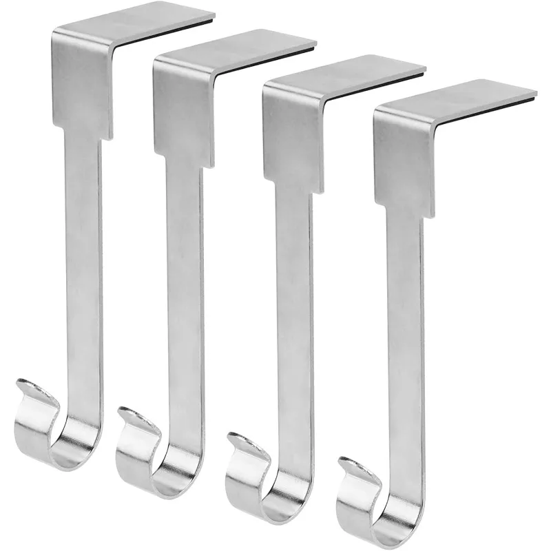 4pcs Christmas Stocking Holders, Hooks for Hanging Holiday Socks, Festive Decorative Mantelpiece Display Stand