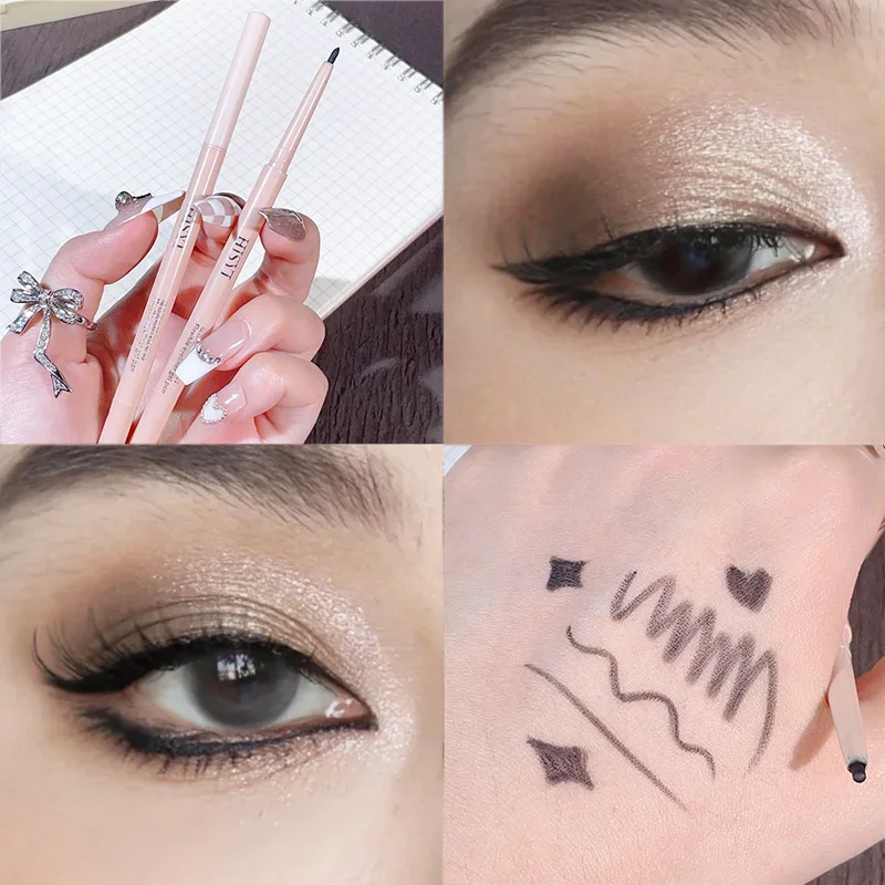 Gladde Matte Eyeliner Gel Pen Waterdichte Duurzame Niet Bloeiende Rood Wit Zwart Verhelderende Eyeliner Potlood Ogen Make-Up Cosmetica