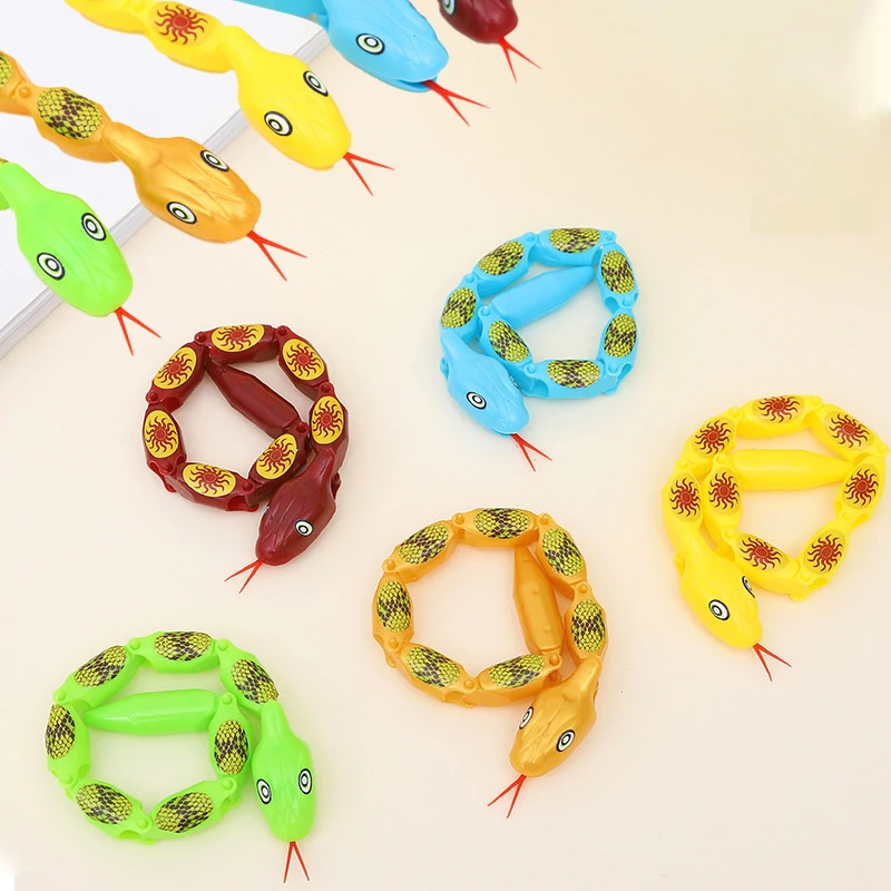 5Pcs/bag Creative Cartoon Fun Balance Swinging Snake Toys Children's Stress Relief Pranks Tricky Toys Kids Birthday Holiday Gift